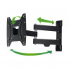 HAMA 00118101 Full Motion TV Wall Bracket, Up to 48", 20kg, Tilt & Swivel