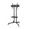 HAMA 00220874 Height-Adjustable TV Trolley, Up to 75", 40kg, VESA 600x400