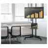 HAMA 00220874 Height-Adjustable TV Trolley, Up to 75", 40kg, VESA 600x400