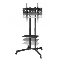 HAMA 00220874 Height-Adjustable TV Trolley, Up to 75", 40kg, VESA 600x400