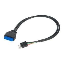 AKASA AK-CBUB36-30BK USB 3.0 to USB 2.0 Adapter Cable, 30cm