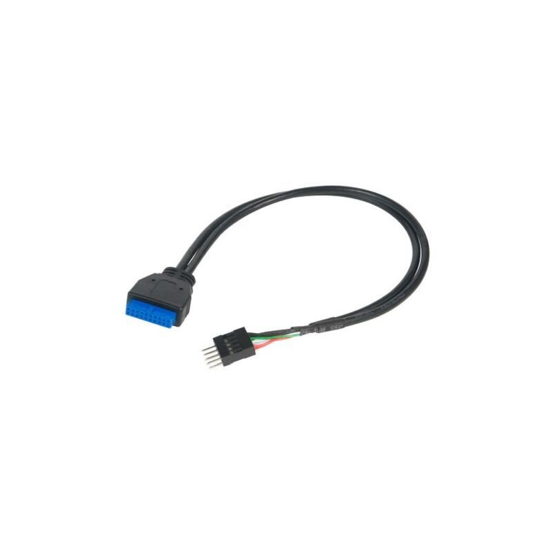 AKASA AK-CBUB36-30BK USB 3.0 to USB 2.0 Adapter Cable, 30cm