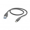 HAMA 00201595 USB-A to USB-C Cable 1.5m Black
