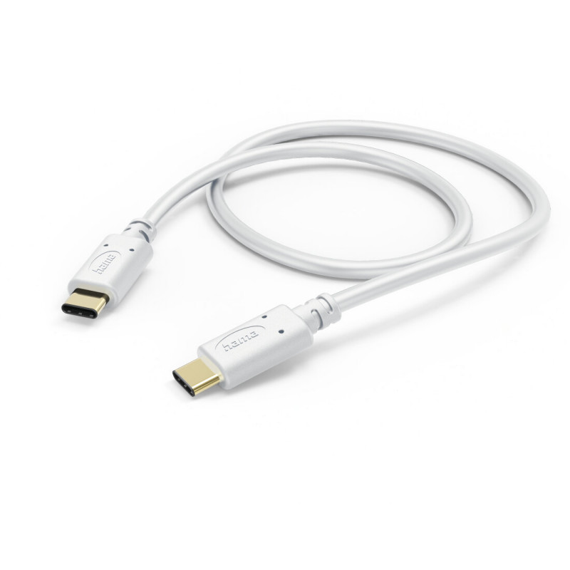 HAMA 00201592 USB-C to USB-C Cable, 1.5m, White