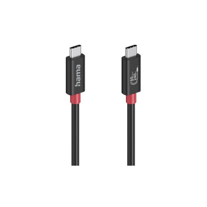 HAMA 00200799 USB4 80Gbps Type-C to Type-C Cable