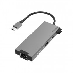 HAMA 00200109 3-Port USB-C Hub with HDMI & Gigabit LAN USB Hub