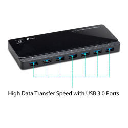 TP-LINK UH720 7-Port USB 3.0 Hub with 2 x 5V/2.4A Charging Ports
