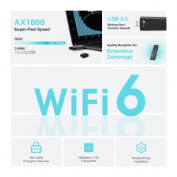 TP-LINK ARCHER TX20U AX1800 Dual-Band Wi-Fi 6 USB Adapter