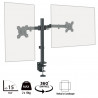 PIXL DOUBLE ARM Dual Monitor Desk Mount Arm, VESA 75x75/100x100, 10kg Capacity