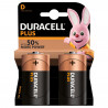 DURACELL MN1300B2PP Plus Power Alkaline D Batteries (2 Pack)