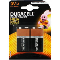 Duracell MN1604B2PP 9V Alkaline Battery 2 Pack
