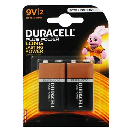 Duracell MN1604B2PP 9V Alkaline Battery 2 Pack