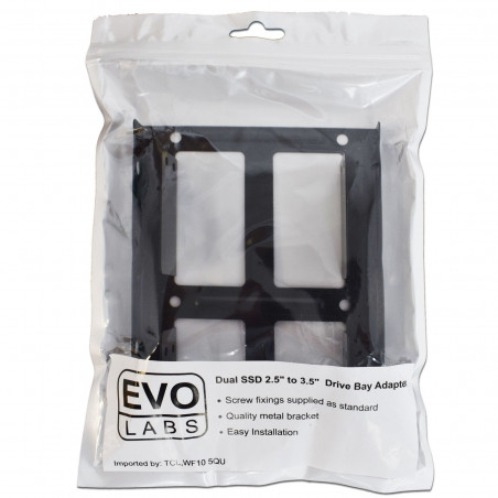 EVO LABS ESHD-2535B 2.5" to 3.5" Dual Drive Bay Adapter