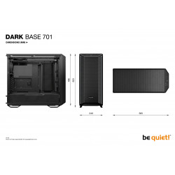 BEQUIET Dark Base 701 Full Tower PC Case