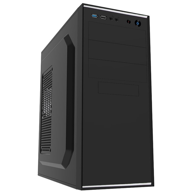 CIT JETSTREAM Silver Mid-Tower PC Case with 500W PSU