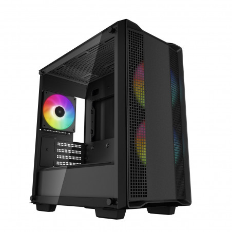 DEEPCOOL CC360 ARGB Mini Tower PC Case with 3x 120mm ARGB Fans