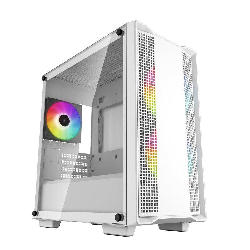 DEEPCOOL CC360 ARGB White Mini Tower PC Case with 3x 120mm ARGB Fans