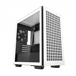 DEEPCOOL CH370 White Mini Tower PC Case with Tempered Glass