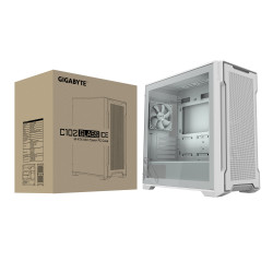GIGABYTE C102 GLASS ICE White Mid-Tower PC Case