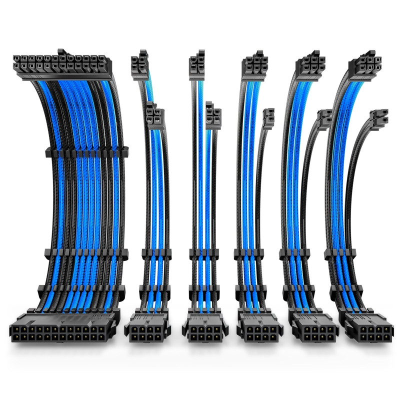 ANTEC PSU Extension Cable Kit 6-Pack (1x 24-Pin, 2x 4+4-Pin, 3x 6+2-Pin)