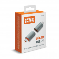 COLORWAY CW-AD-AC Grey USB-A to USB-C Adapter