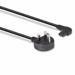 LINDY 30454 0.5m IEC C7 Right Angle Mains Extension Cable