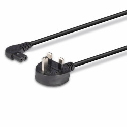 LINDY 30454 0.5m IEC C7 Right Angle Mains Extension Cable