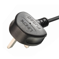 LINDY 30454 0.5m IEC C7 Right Angle Mains Extension Cable