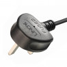 LINDY 30454 0.5m IEC C7 Right Angle Mains Extension Cable