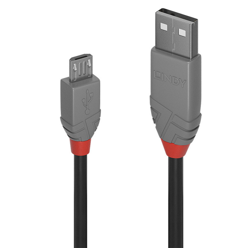 LINDY 36734 3m USB-A to Micro-B Cable