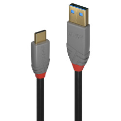 LINDY 36912 1.5m USB-A to USB-C 5A PD 3.0 Cable