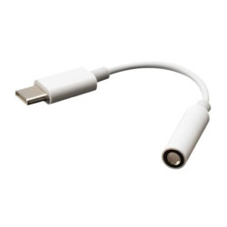 AKASA AK-CBCA27-10WH USB-C to 3.5mm Jack Adapter 10cm White