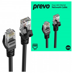 PREVO CAT6-BLK-1M 1m Black Patch Cable