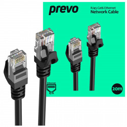 PREVO CAT6-BLK-20M 20m Black Network Cable