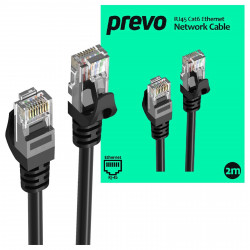 PREVO CAT6-BLK-2M 2m Black Patch Cable