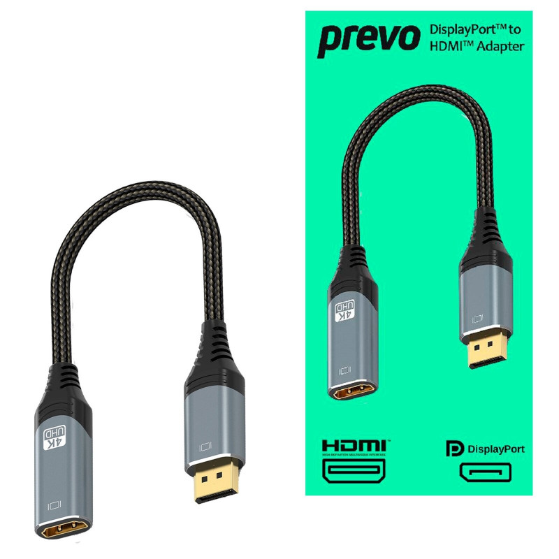 PREVO DPM-HDMIF-ADA DisplayPort to HDMI Adapter PREVO DPM-HDMIF-ADA DisplayPort to HDMI Adapter