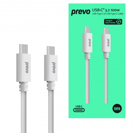 PREVO TC016 USB 3.2 100W C to C Cable