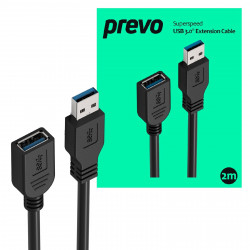 PREVO USBM-USBF-2M 2m USB 3.0 Extension Cable