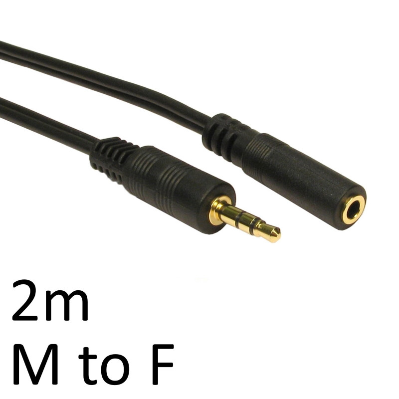 Serv 2TT-102 3.5mm Stereo Jack to 3.5mm Stereo Socket 2m Cable