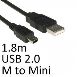 Serv 99CDL2-0622 USB 2.0 A to Mini-B Cable 1.8m