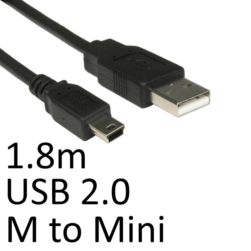 Serv 99CDL2-0622 USB 2.0 A to Mini-B Cable 1.8m
