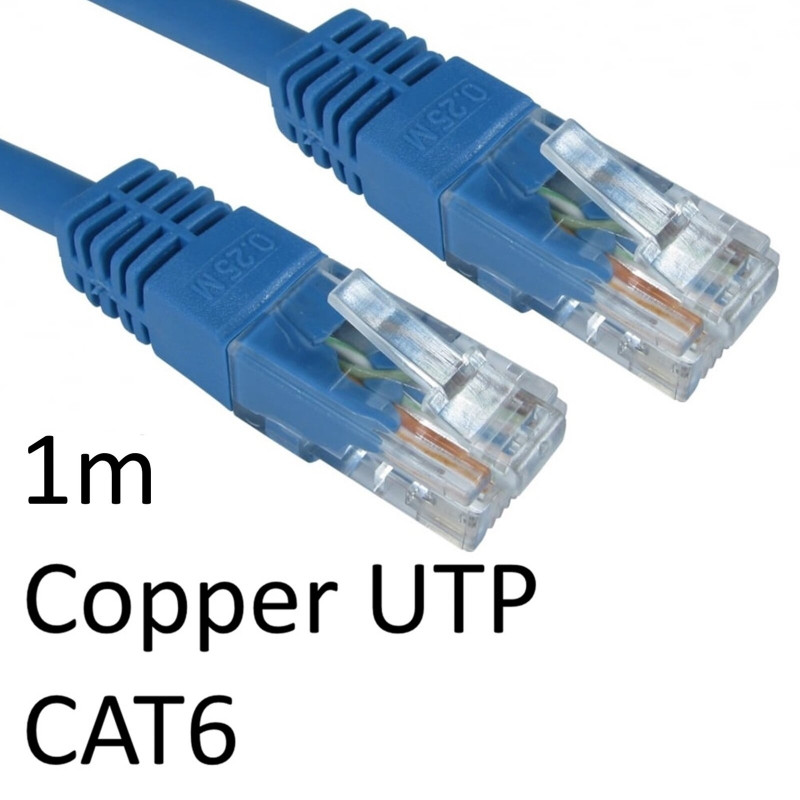 Serv ERT-601B 1m Blue CAT6 RJ45 Patch Cable