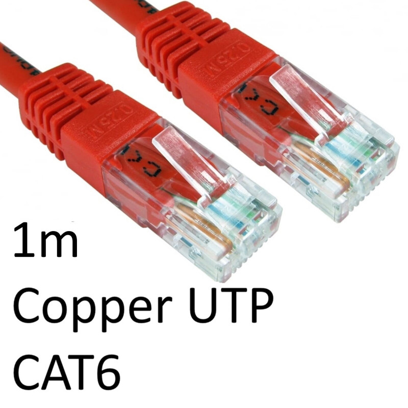 Serv ERT-601R 1m Red CAT6 RJ45 Patch Cable