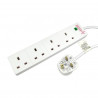Serv RB-02M04SPD 2m 4 Gang Surge Protected LED Indicator Mains Extension