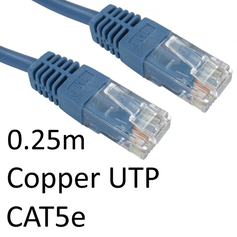 Serv URT-600-HB 0.25m Blue CAT5e Patch Cable