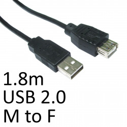 Serv 99CDL2-022 USB 2.0 A to A Extension Cable 1.8m