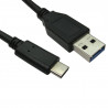 Serv USB3C-921 USB 3.1 Type-A to Type-C Cable, 1m, Black