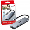 GENIUS 31240003400 5-in-1 USB-C Hub with 100W PD Docking Station