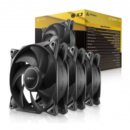 ANTEC Storm T3 120mm PWM Case Fan 3-Pack