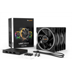 BEQUIET Light Wings 120mm PWM Addressable RGB Fan 3-Pack